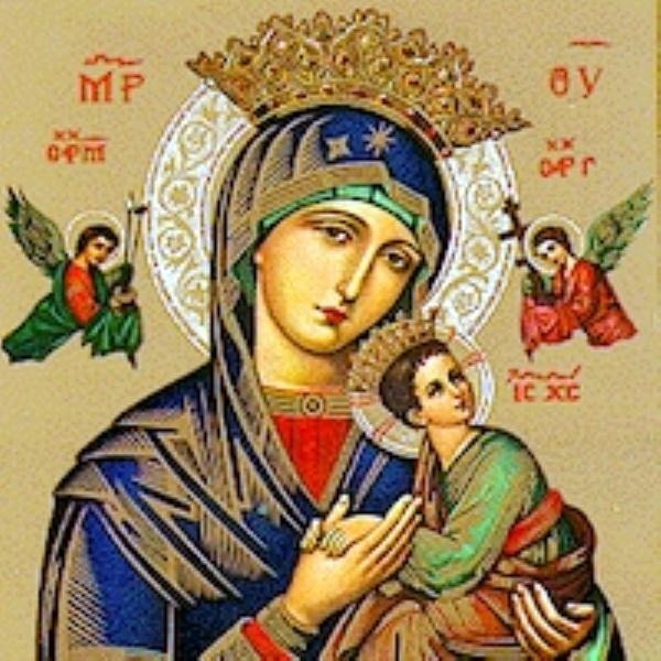 Blessed Mother with baby Jesus atistic docu