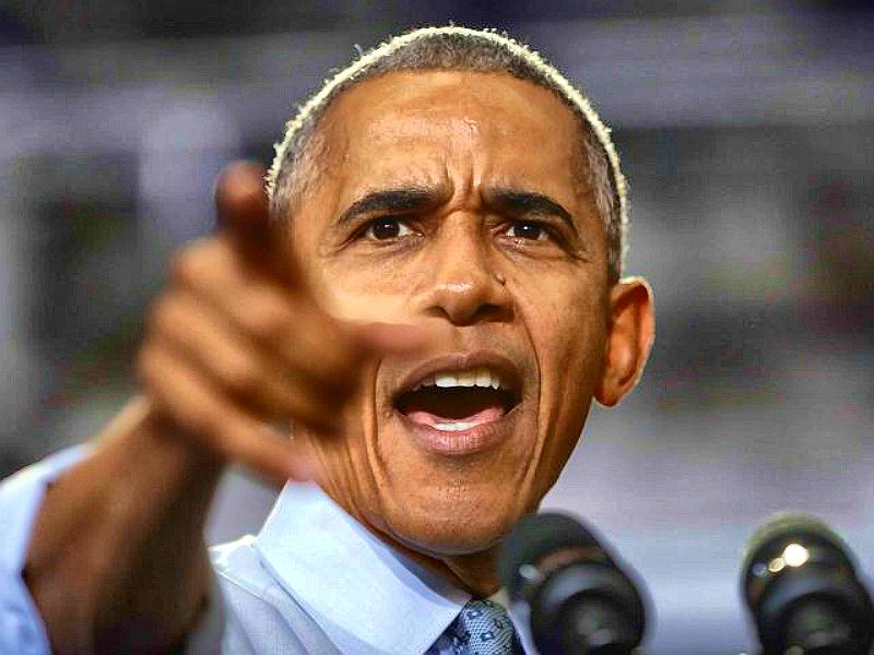 Obama pointing his finger