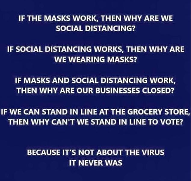 Shop but no Vote Covid