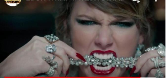 Taylor Swif Demon look and posessed sm print