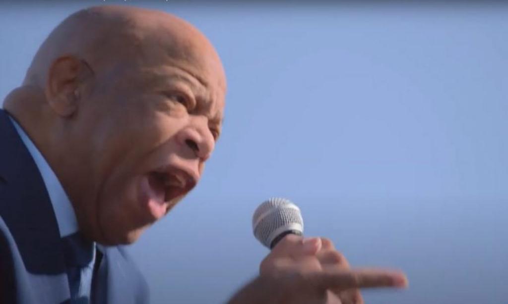Congressman Lewis yelling