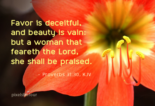 Beauty is vain Bible Verse