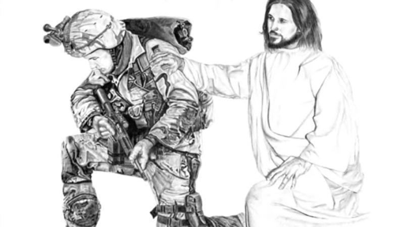Soldier Jesus Kneeling docu