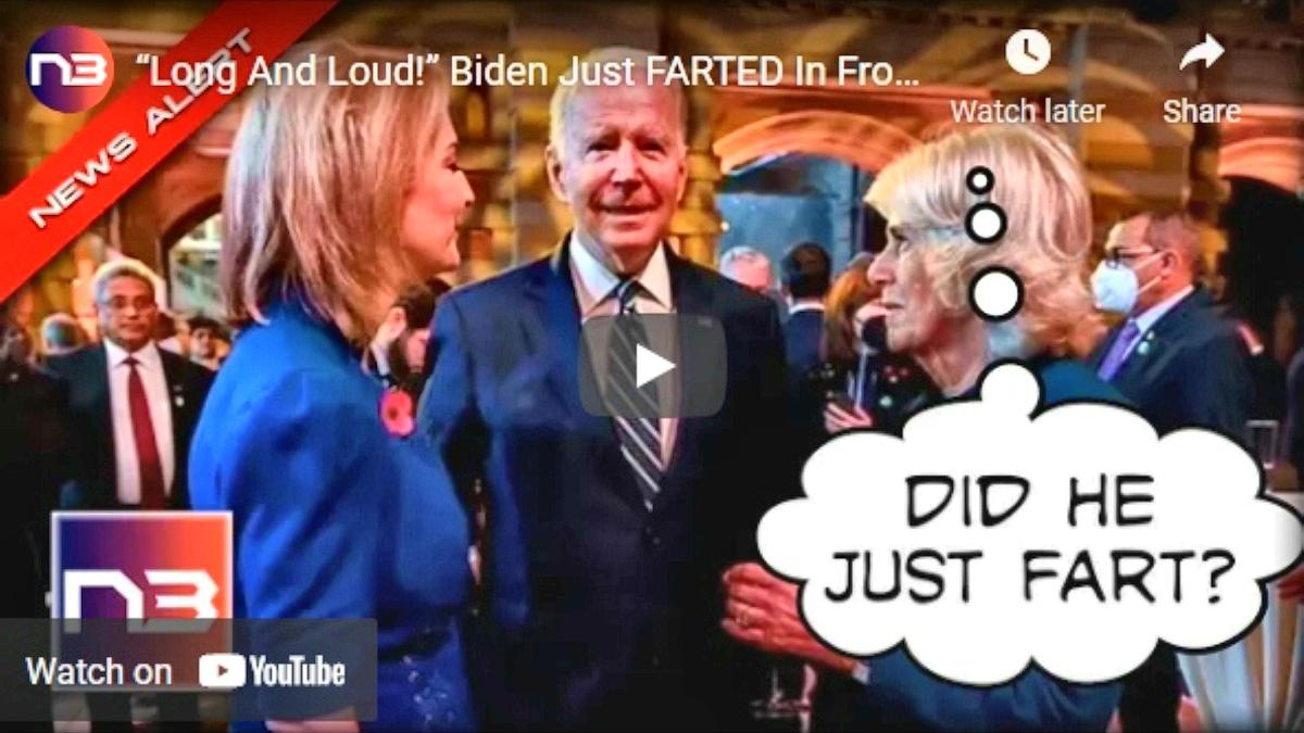 “Long And Loud!” Biden Just FARTED In Front of the British Royal&nbsp;Family”