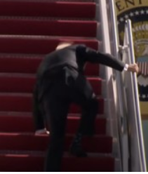 biden stumbling on plane stairs