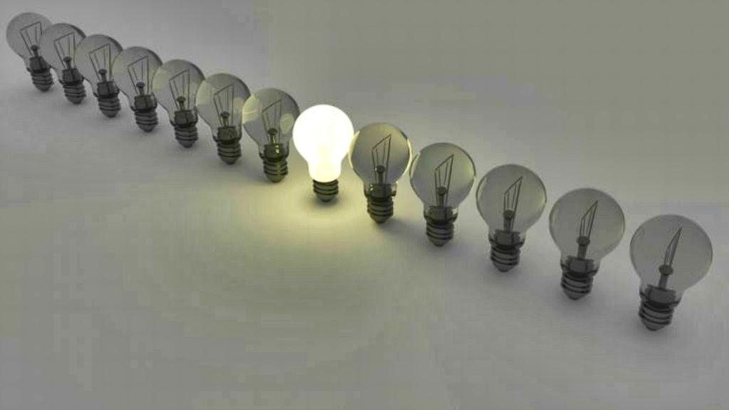 Light bulb stands out as a true beliver sm print