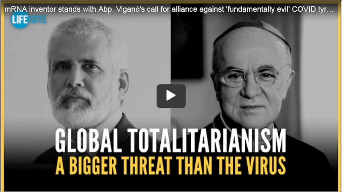 mRNA inventor stands with Abp. Viganò’s call for alliance against ‘fundamentally evil’ COVID&nbsp;tyranny