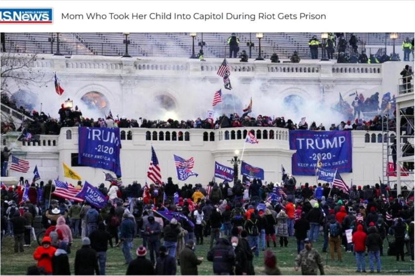 January 6 rally protest lg print