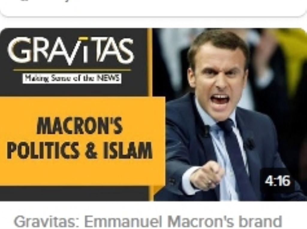 Macron devilsm print