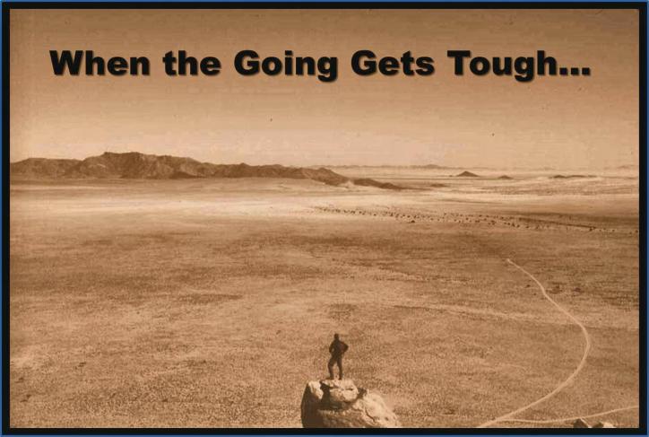 When the going gets tough lg print